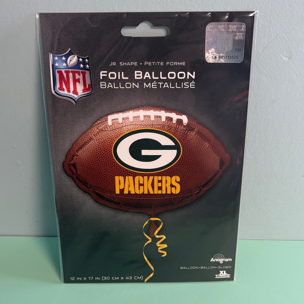 NFL Green Bay Packers Foil Balloon, Party Supplies, Football Balloon